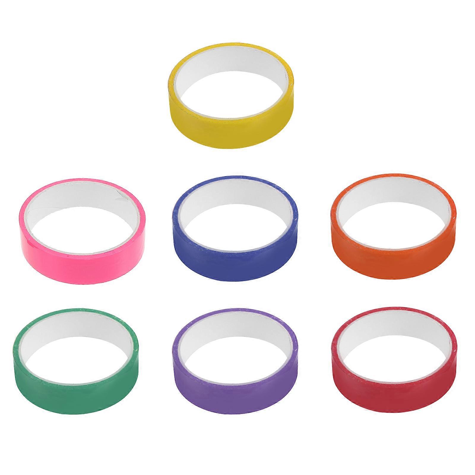 Sticky Ball Tape for Stress Relief at Home Assorted Color Plastic 7 Rolls