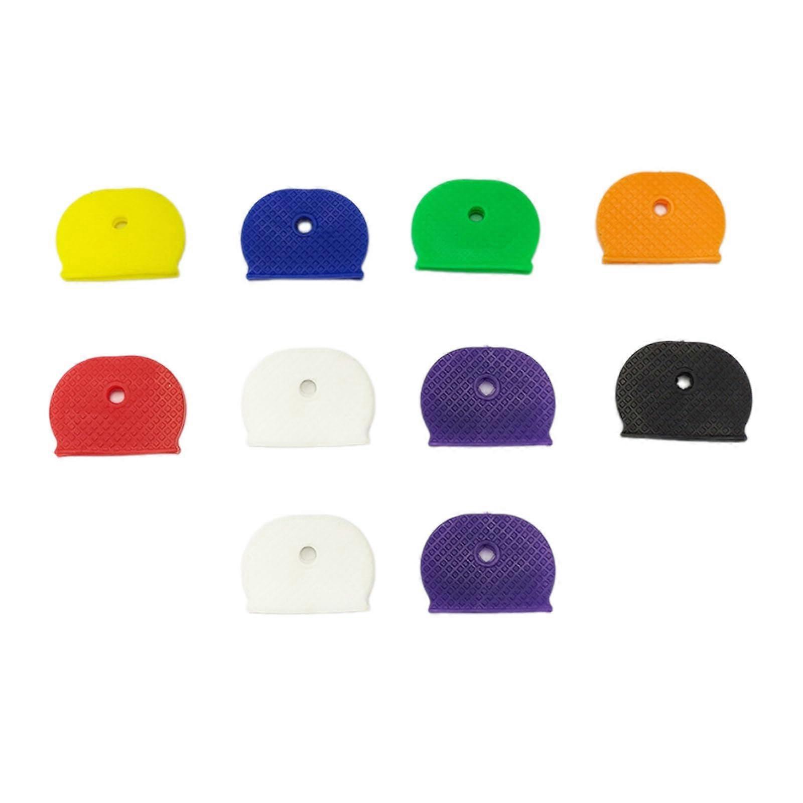 Key Sets 1pcs 10pcs Assorted Elastic Key Covers Colorful Key Identifiers for Personalization and Easy Key Management