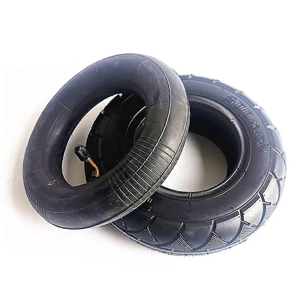 8inch wheels for electric scooters, 200 x 50, nonslip tire, 1 belt solid wheel/1 red solid wheel