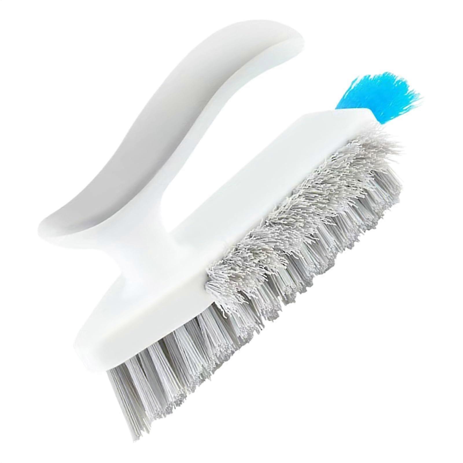 Gap cleaning brush, window track cleaner, stove gap cleaner, multifunctional, durable, ergonomic design, white.