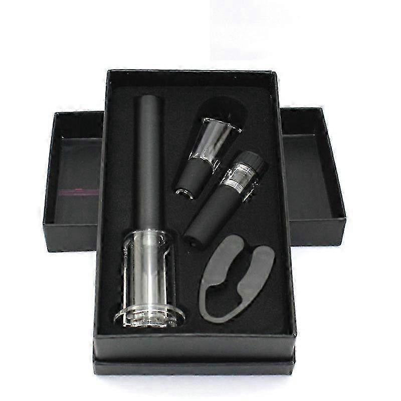 Electric Wine Opener Set - Includes Corkscrew, Stopper, Aerator, Pourer & Foil Cutter - Ultimate Wine Accessory for Wine Lovers