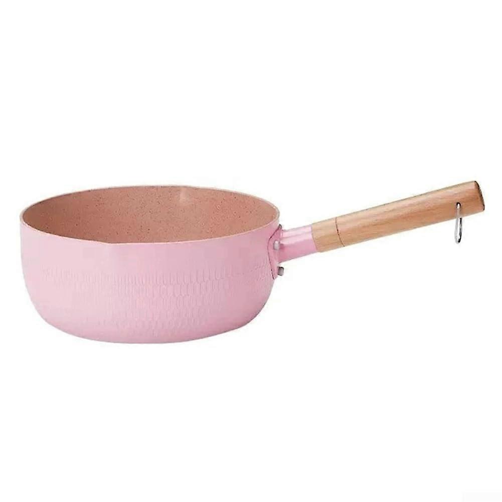Stock Pot With Smooth Surface, Japanese Style Stock Pot, Pink, Easy To Clean Kitchen Pot