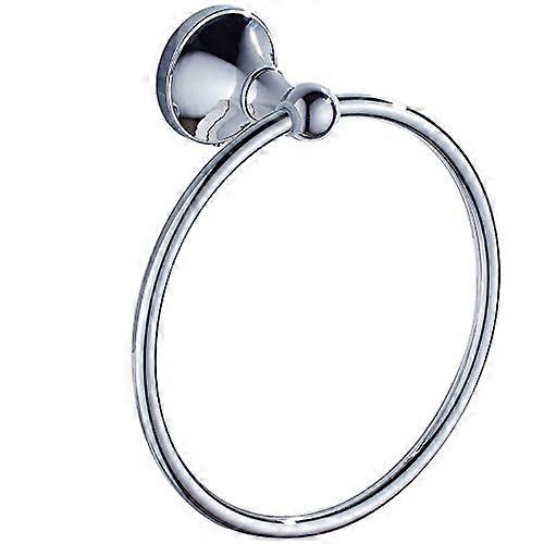 Wall-Mounted Towel Holder, Antique Classic Round Towel Ring for Bathroom, Durable Metal Design, Easy Installation
