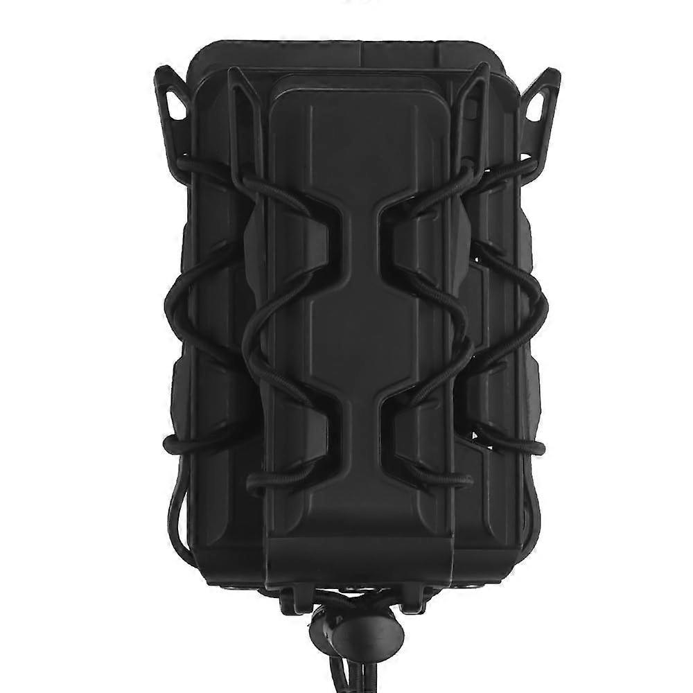 Tactical MOLLE Detachable Magazine Pouch Fits 9mm And 5.56mm Magazines Double Open Top Holster Carrier Black