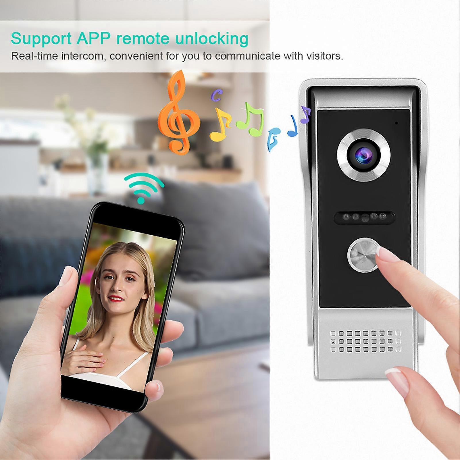 9in Wifi Video Intercom Kit IP65 Water Resistant Support Photo Shooting Recording Access System