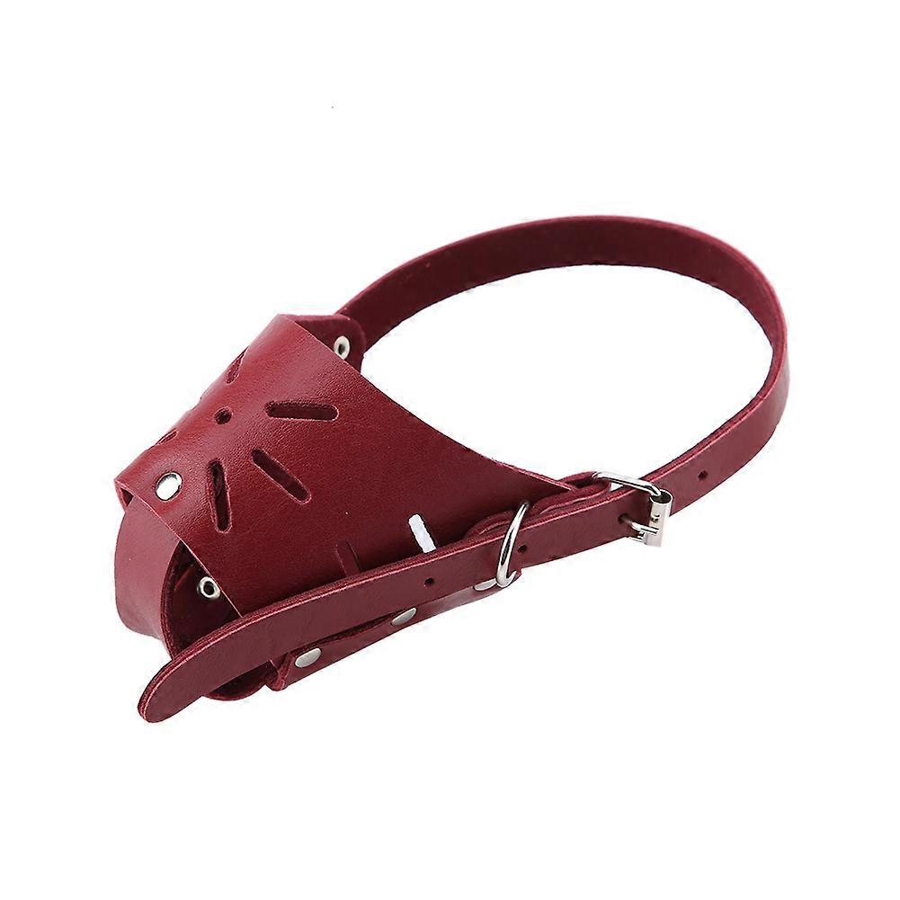 Dog Muzzle Anti Bite Barking Chewing Adjustable Mask Training Accessories(L)