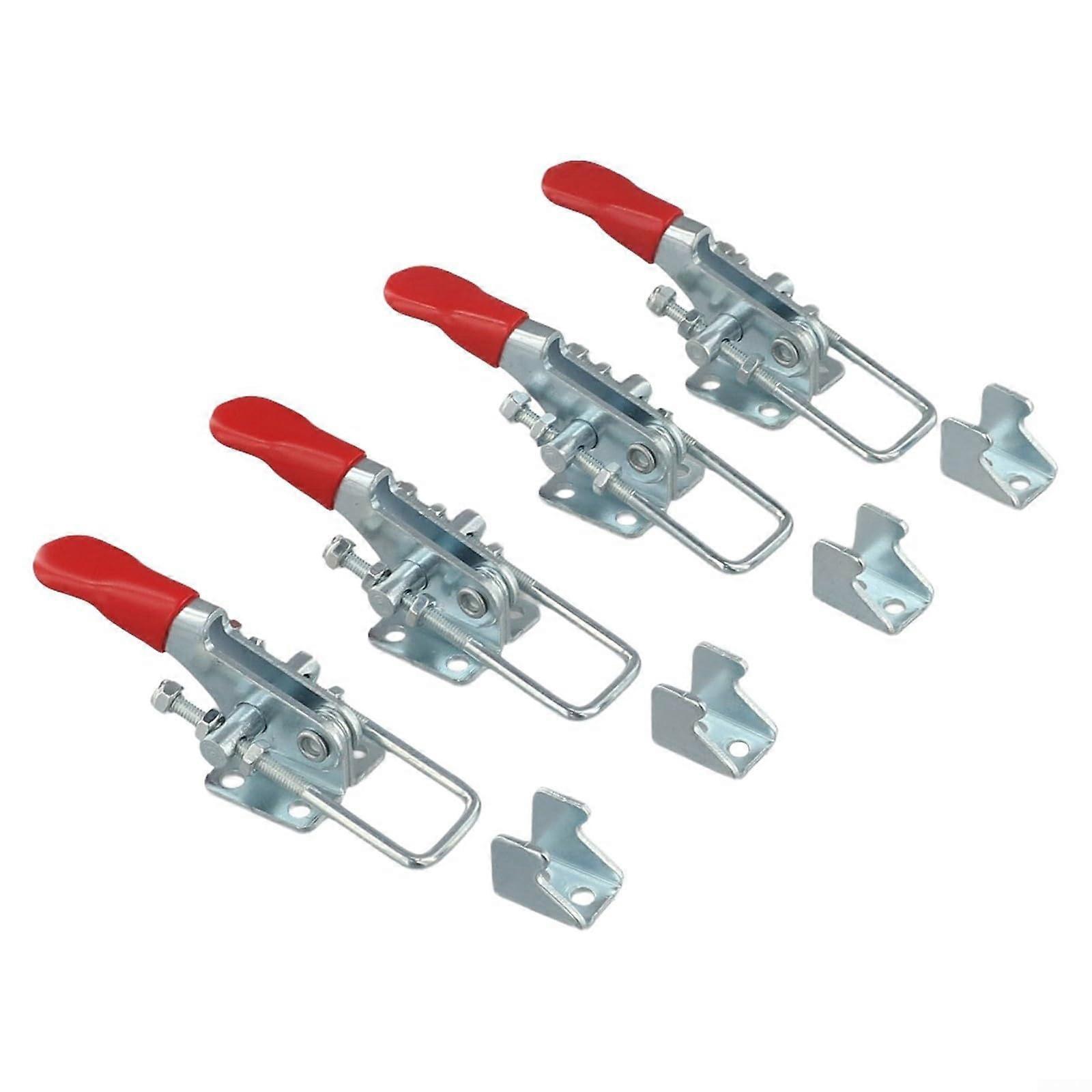 4PCS Heavy Duty Toggle Clamps 360lbs Capacity for Welding and Machining, Steel Construction, Adjustable Grip Design