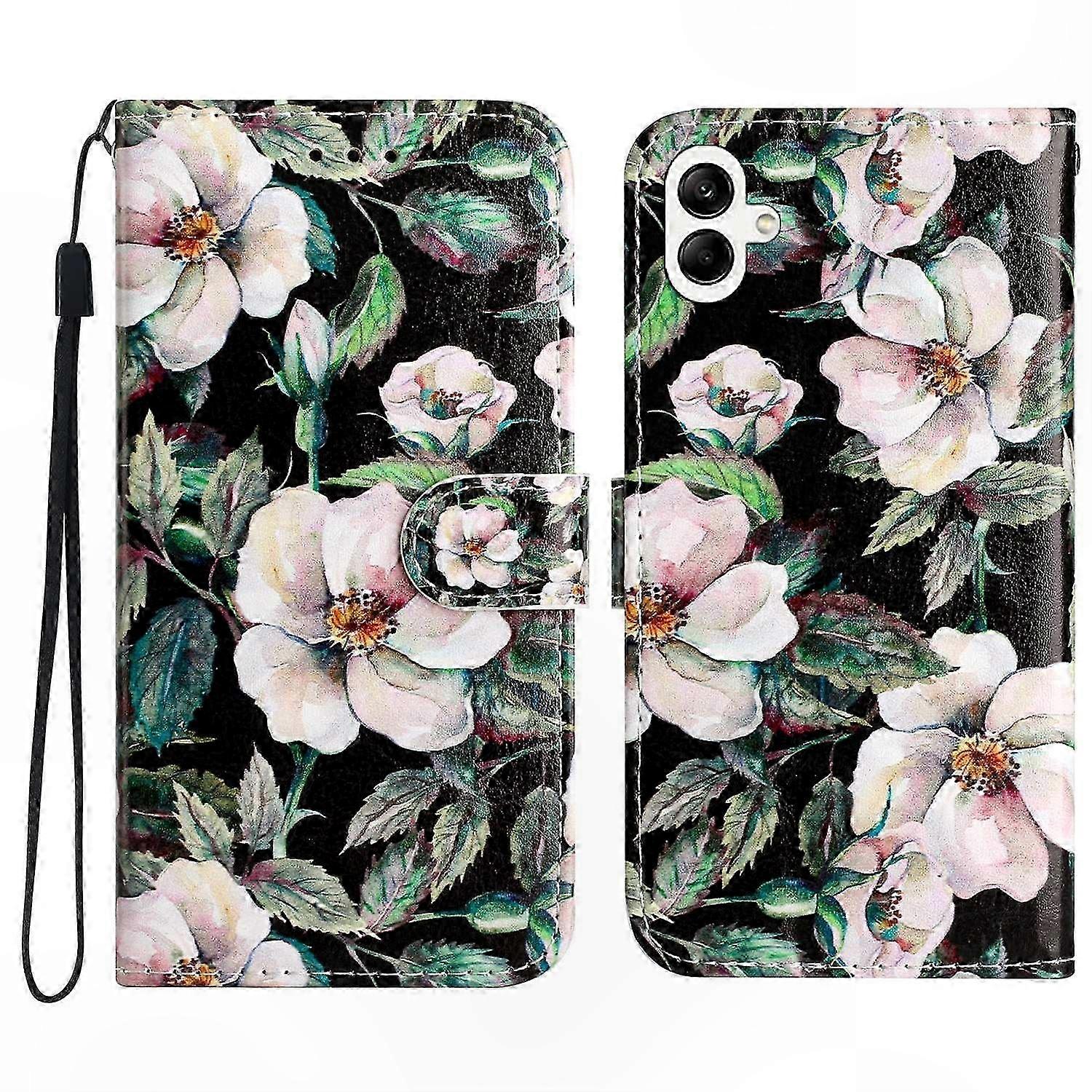 Printed Pattern Wallet Case with Leather Cover for Phone Protection