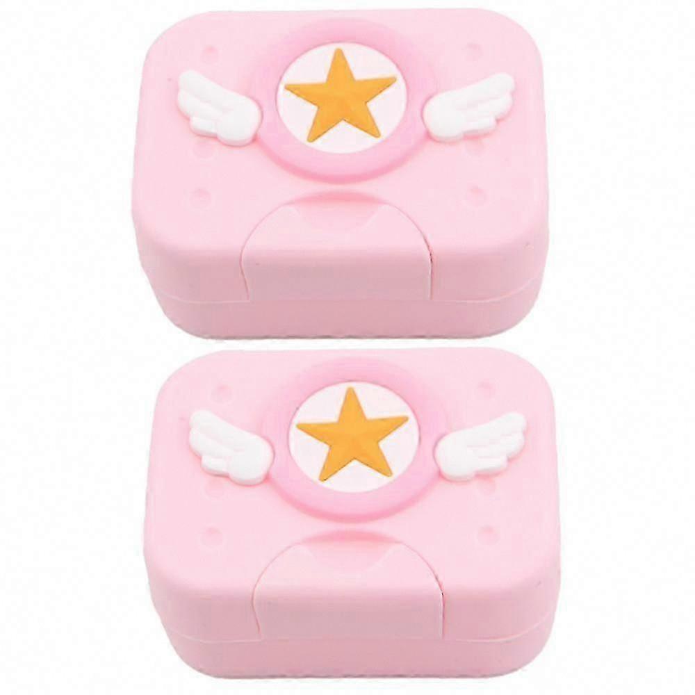 Portable Soap Holder Container, Bar Soap Saver Scrubber Case for Travel