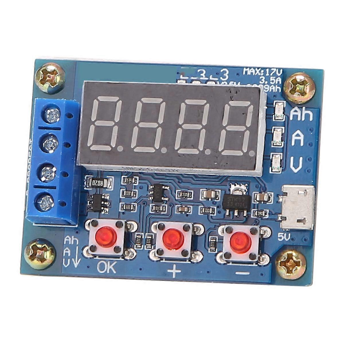 4X ZB2L3 Battery Tester LED Digital Display 18650 Lithium Battery Power Supply Test Resistance Lead-
