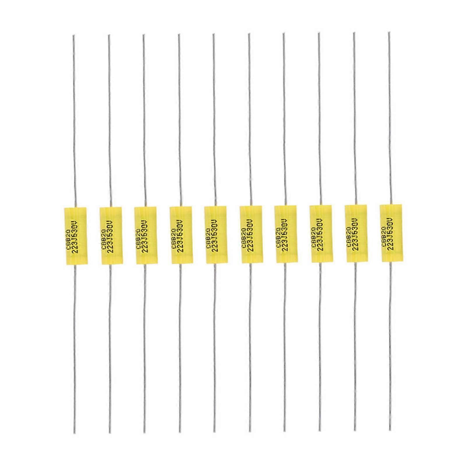 10st axiell polyesterfilmkondensator med lång ledning 0,022uF 630V för radioförstärkare