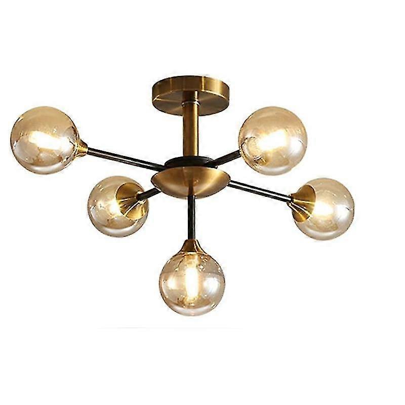Semi Flush Mount Ceiling Light,G9 Base Modern Sputnik Chandelier In...