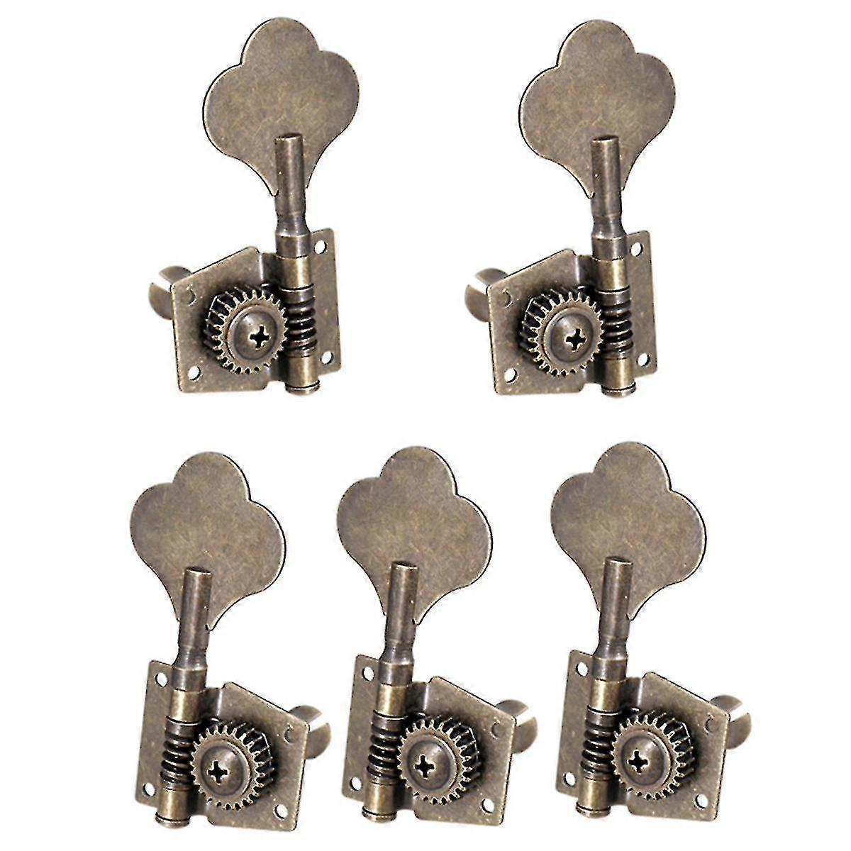 Vintage open tuners for guitar, 5 pieces, suitable for 5-string bass