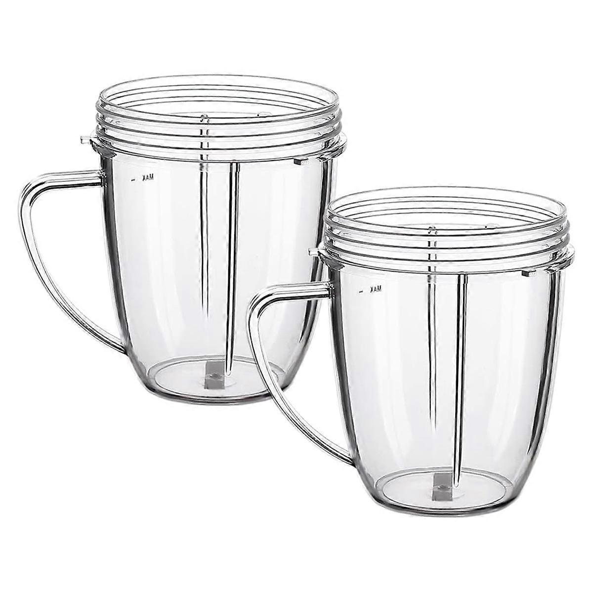 2 Pcs 18oz Mugs Replacement Parts Cups for Blender 600W & 900W