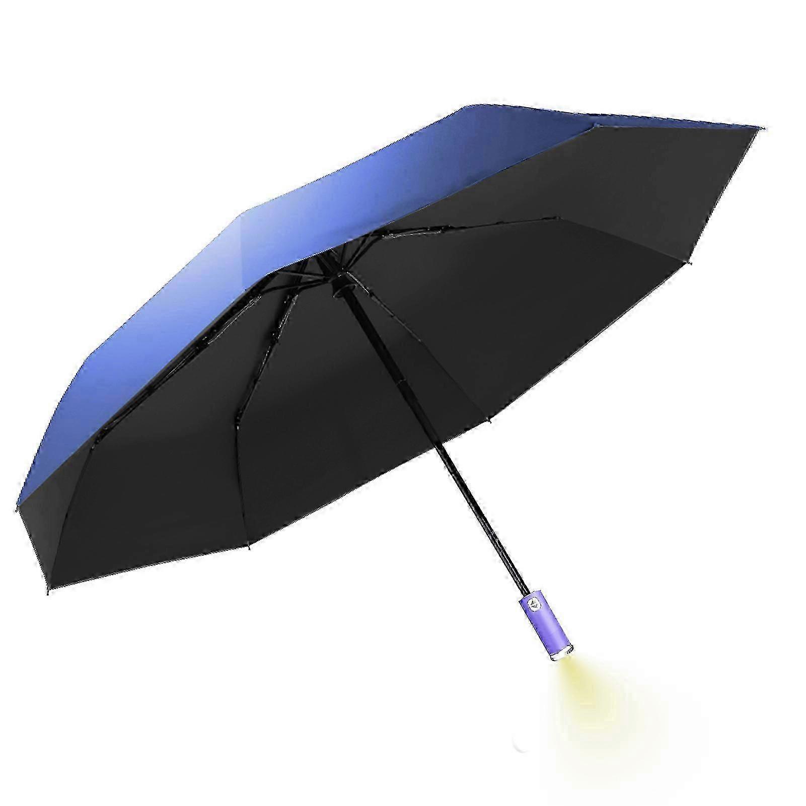 Reiseschirm mit LED-Licht 3-fach kompaktes Design