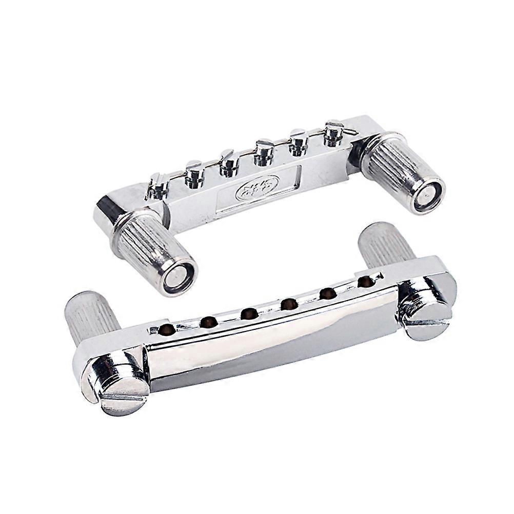 Silver Locking Bridge Guitar Bridge Locking For Electric Guitar Guitar Maintenance Durable 1Set
