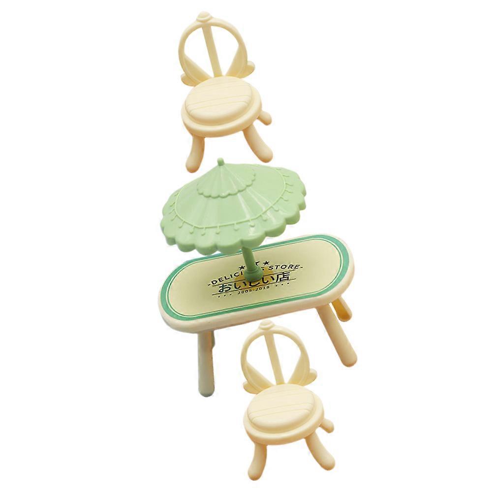 Miniature Furniture Mini House Dining Table for Decoration 1Set
