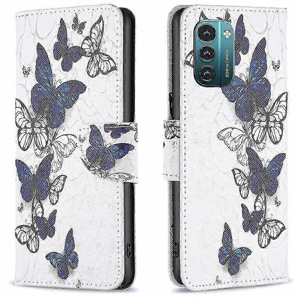 Colorful Pattern Leather Wallet Case with Foldable Stand for Nokia G11/G21