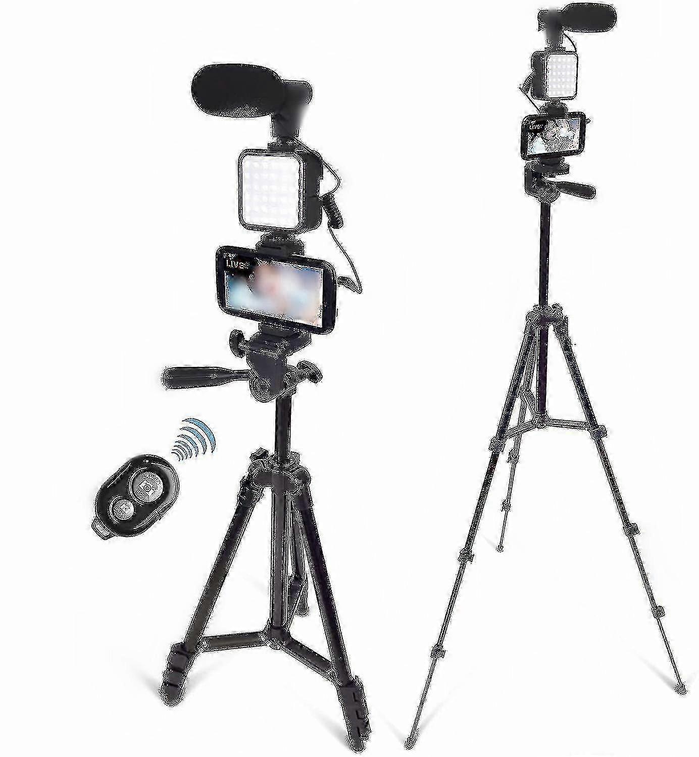 Vlogging Camera Phone Vlog Video Kit #1 with Height Adjustable Tripod