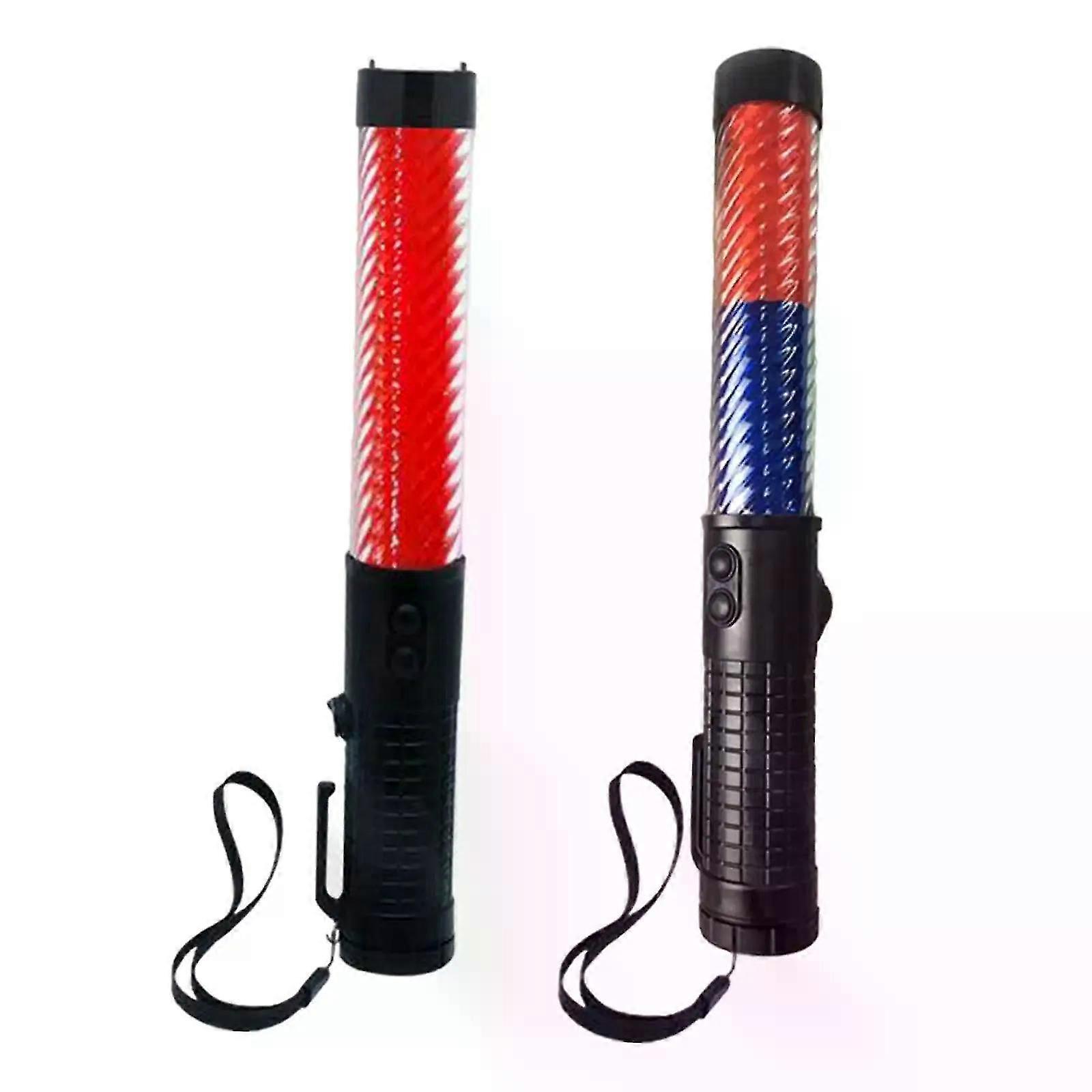 1181inch LED Traffic Control Stick Multifunctional Traffic Signal Stick Handheld Signal Rod for Parking Security Car Directing