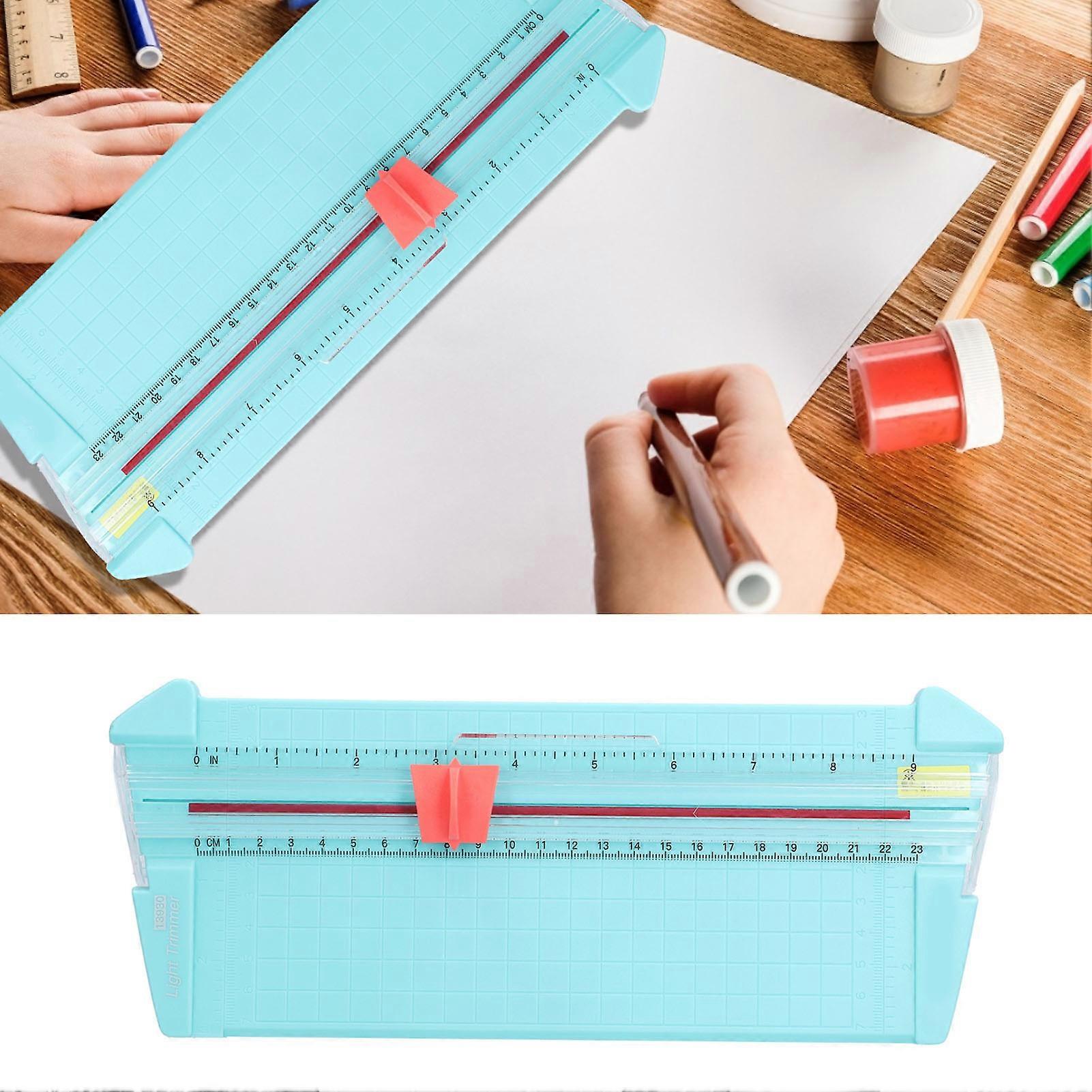 Mini Paper Trimmer 230mm Cut Width Mint Green Portable Accurate
