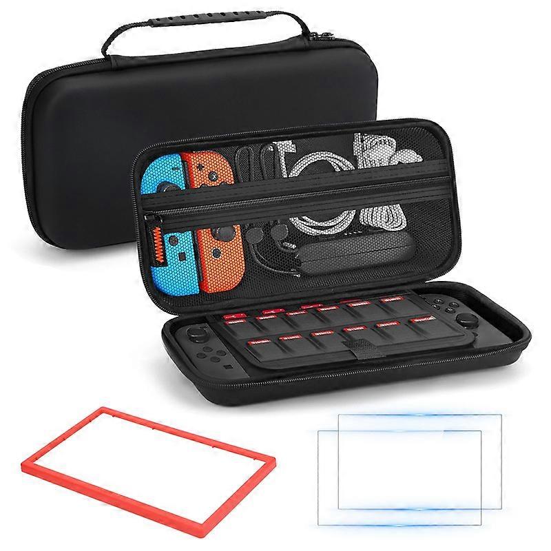 Protective Case Compatible With Nintendo Switch 2w/ Carry Case Pouch Screen Protector For NS Console Accessories