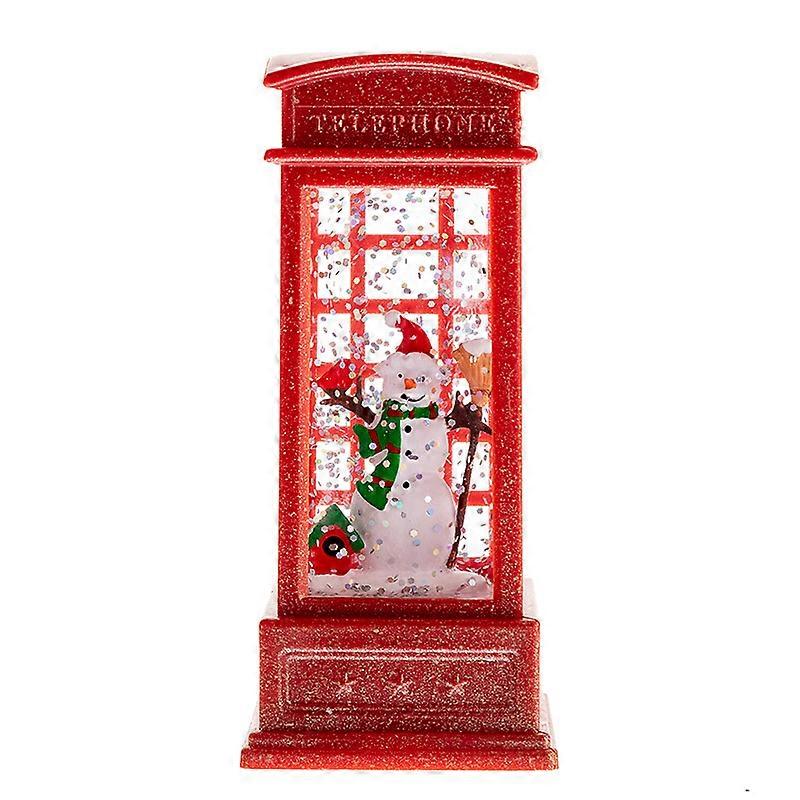 Christmas decorations crystal ball crystal lamp snow telephone booth snowflake lamp creative