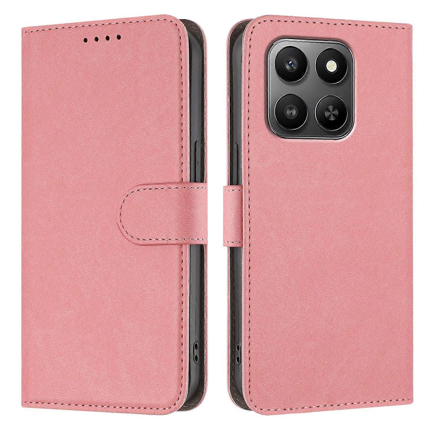 For Honor 400 Smart Leather Case Solid Color Phone Cover with Wallet