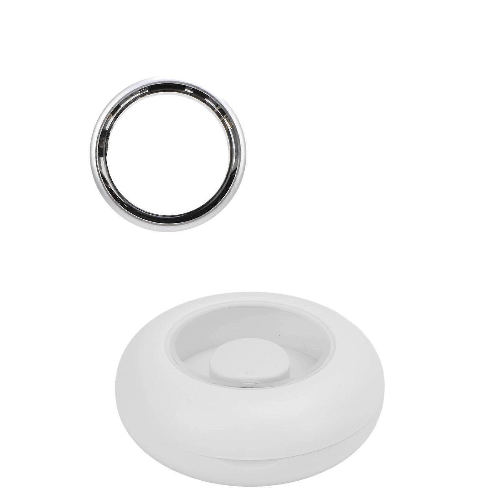 Smart Ring Fitness Tracker Water Resistant Ultra Thin Silver