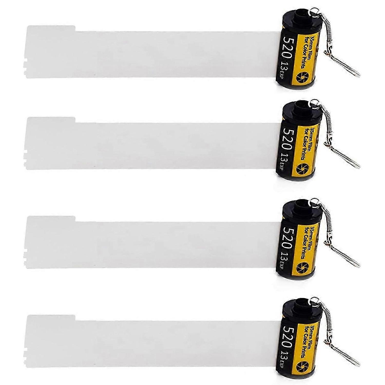 4PCS Sublimation Memory Film Roll Keychain, Double Sided Sublimation