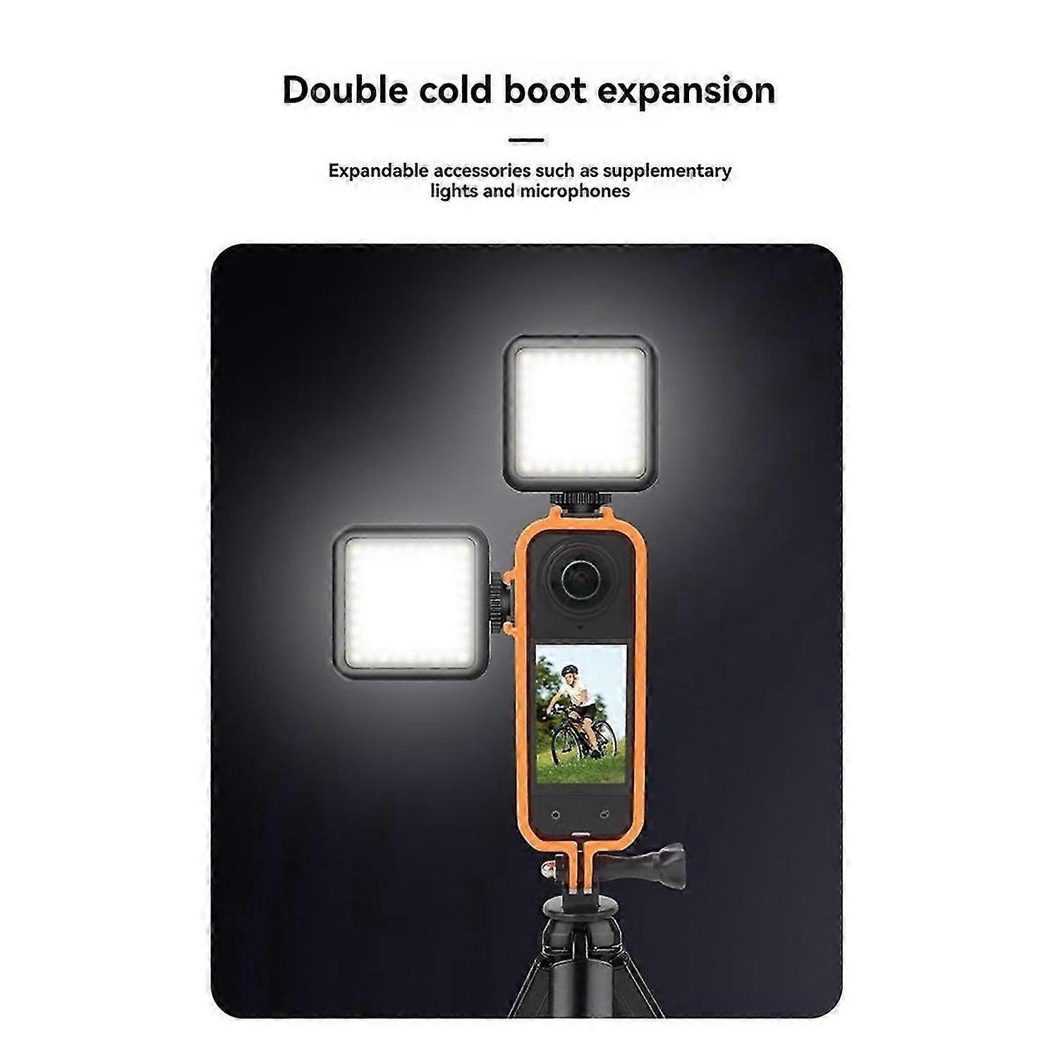 Protective Case for X5 Case Camera Bracket Landscape Bracket Camera Accessories Orange
