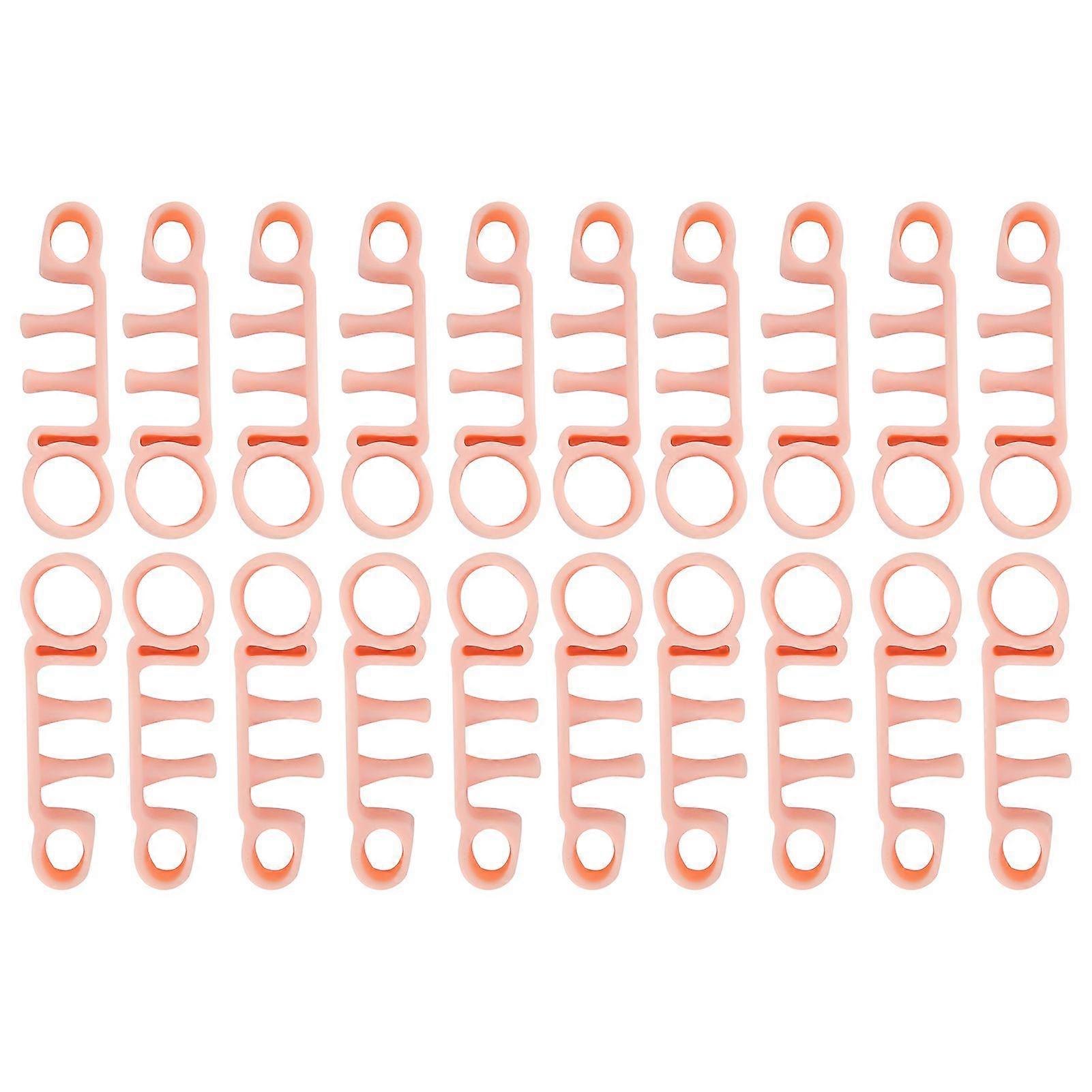 10 Pairs Unisex Toe Separator Hallux Valgus Hammer Toe Corrector Separation ToolBright Skin Color