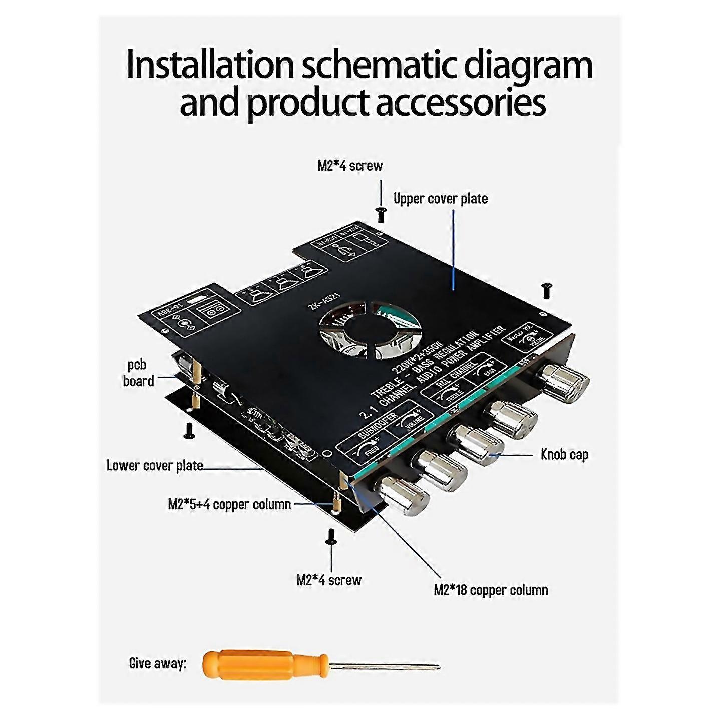 Für As21 21 Kanal Bluetooth Digital Power Amplifier Board Modul