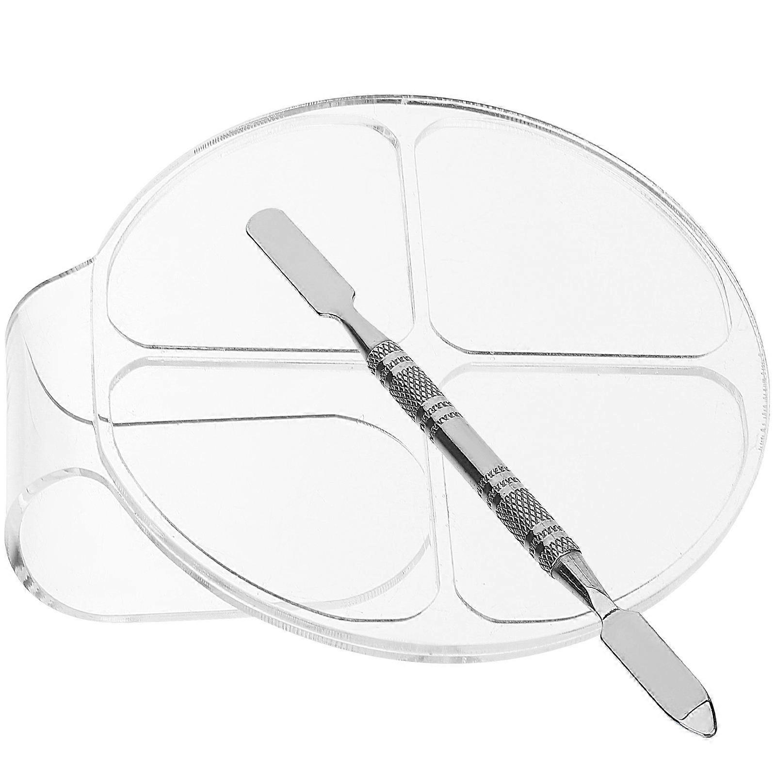 Makeup Mixing Tray Transparent Foundation Palette for 10Sets