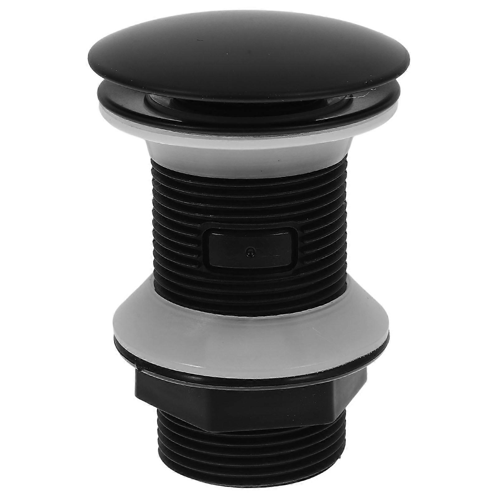 Bathroom Drain Sink Stopper Plastic Push Type 5Pcs for Leakproof Fit