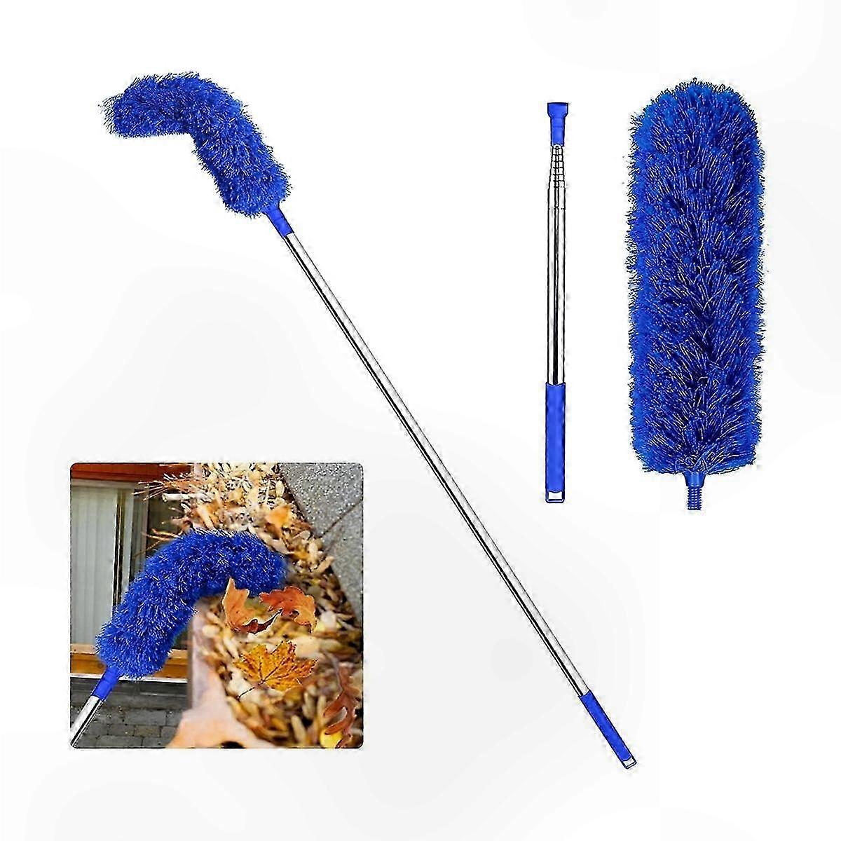 Extendable Gutter Cleaning Tool with 8.2Ft Pole for Roof Maintenance