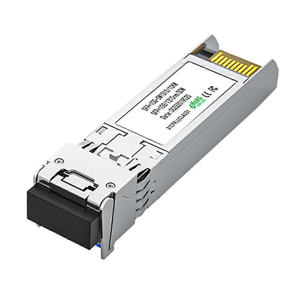 2Pc 10G SFP + Glasfasermodul 1310NM LC Singlemode Dual Fiber Transceiver Kompatibel mit Netzwerk-Router-Switches, A