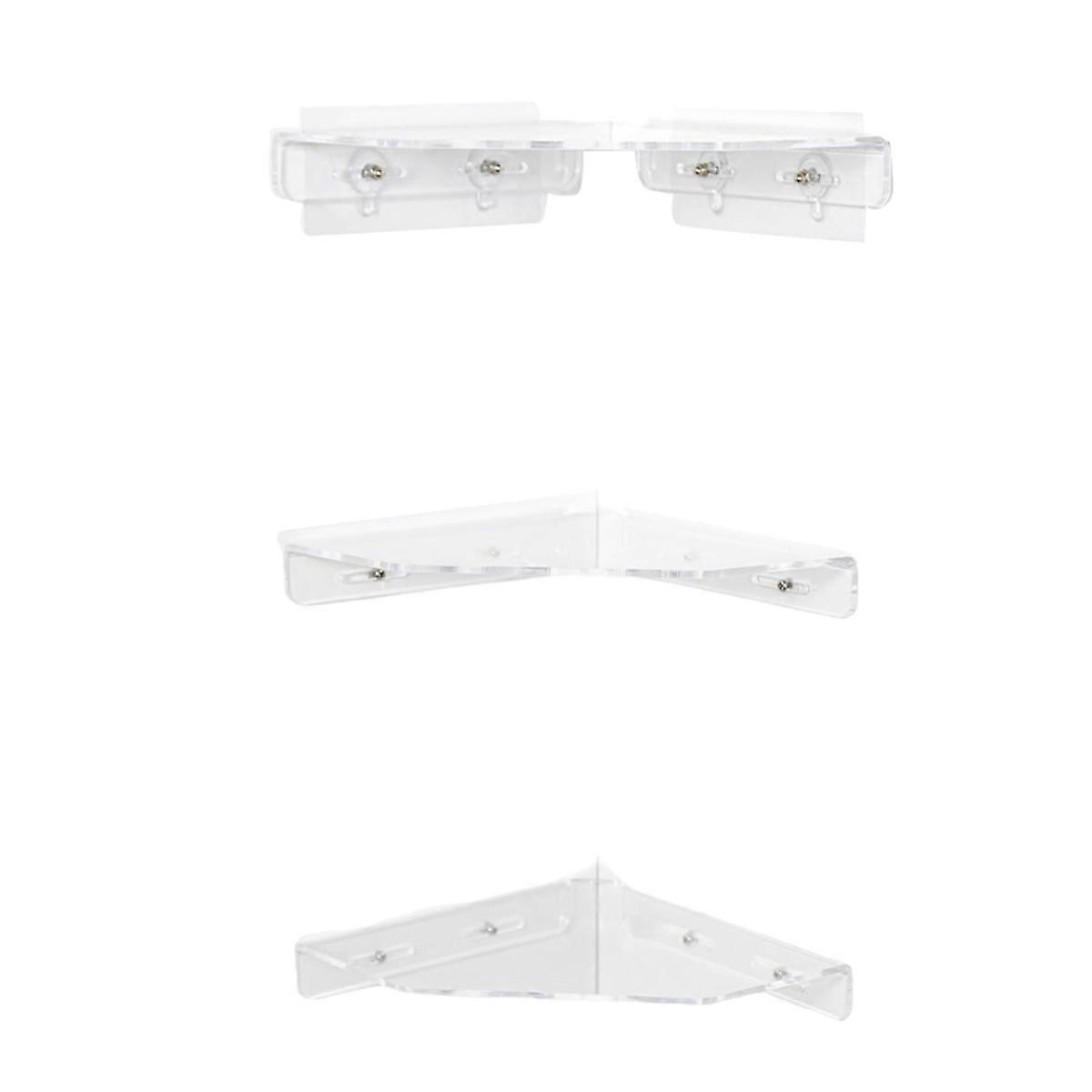 3Pcs Small Triangle Wall Shelf Floating Shelves Bathroom Shelves