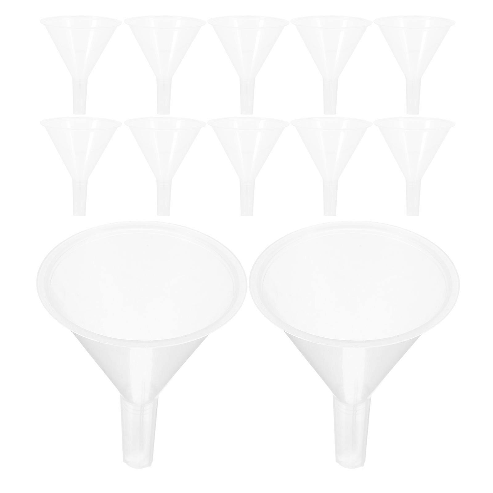 Laboratory Filtration Funnel for Liquid Transfer 20Pcs Transparent Funnels
