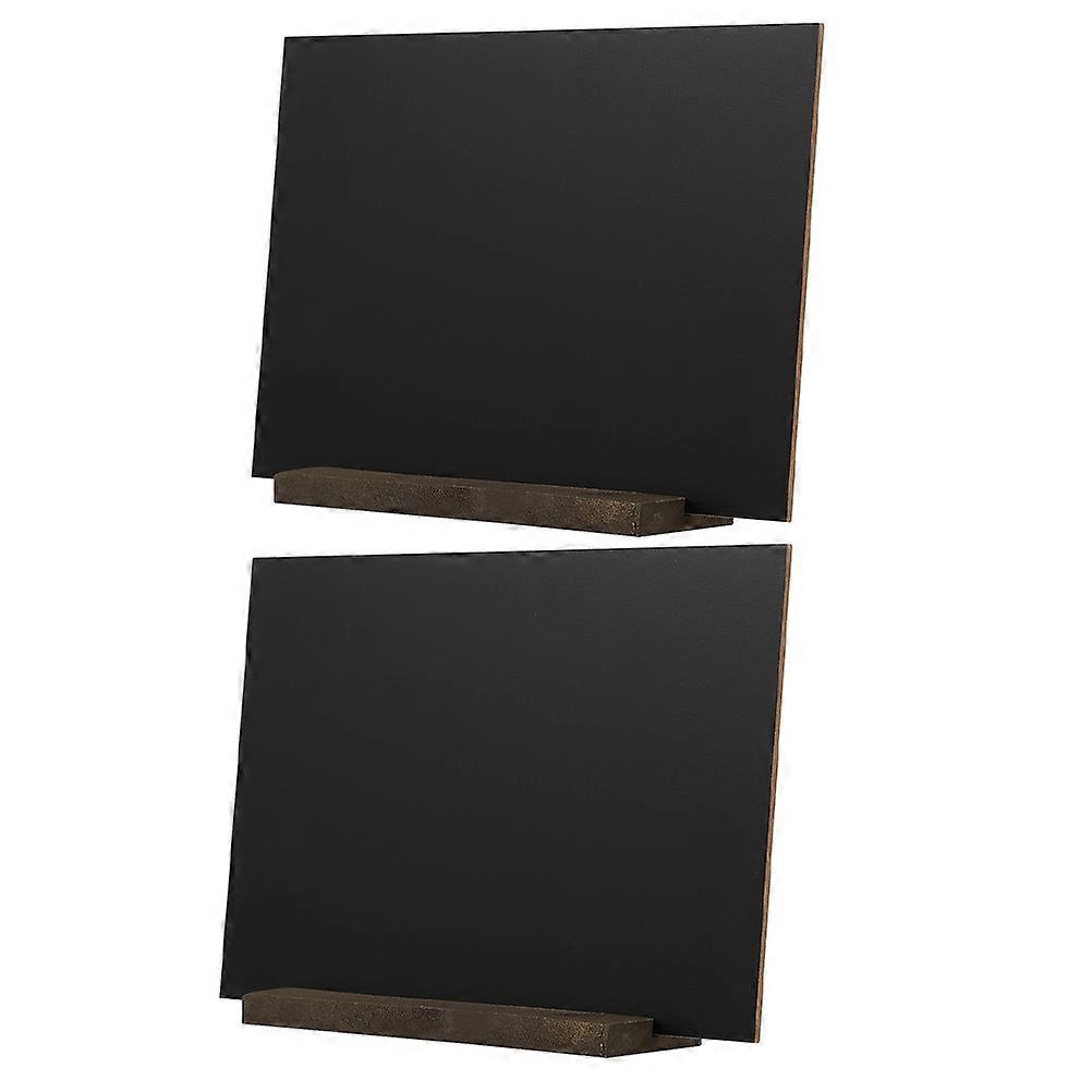Decorative Chalkboard Signs For Tabletop Display 4Pcs Minimalist Design Black Displaying Messages