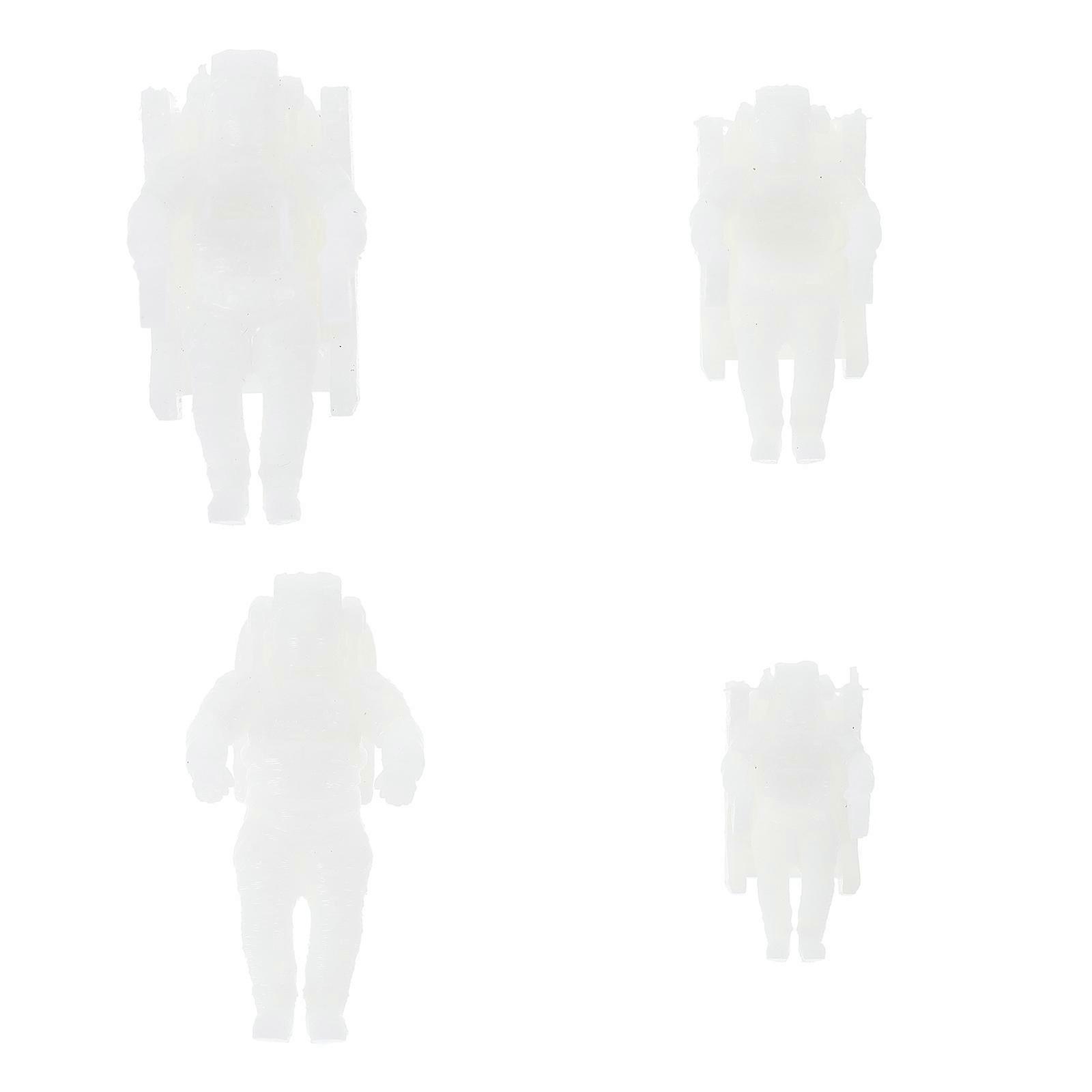 Mixed Style Astronaut Figurine 4Pcs Epoxy Crafts Filler Perfect For Mini Decoration And Landscape Display With 2.5X2Cm Dimensions