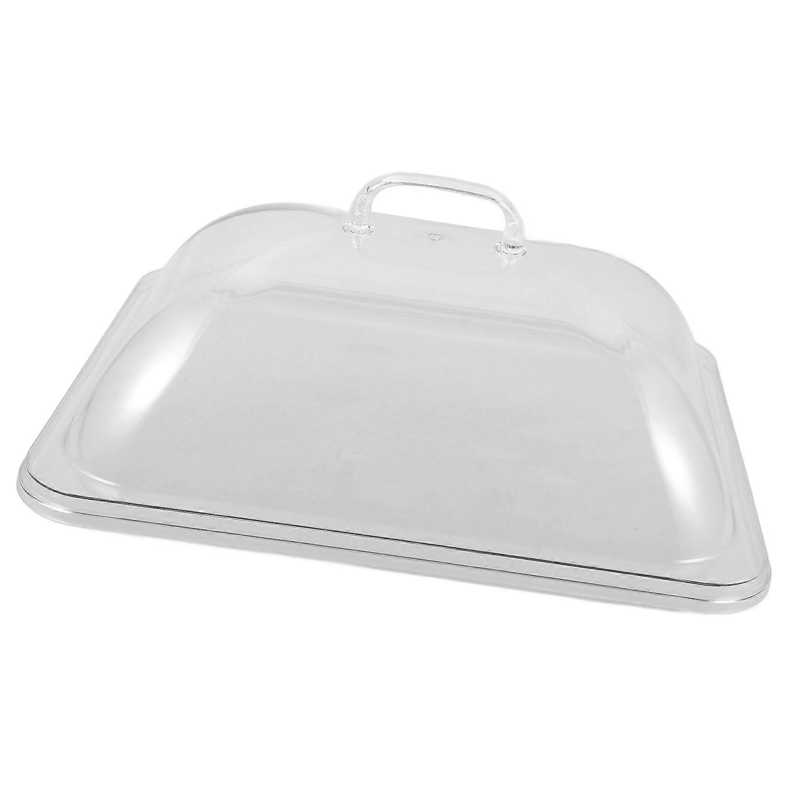 Lot de 2 couvercles transparents réutilisables en acrylique pour gâteaux
