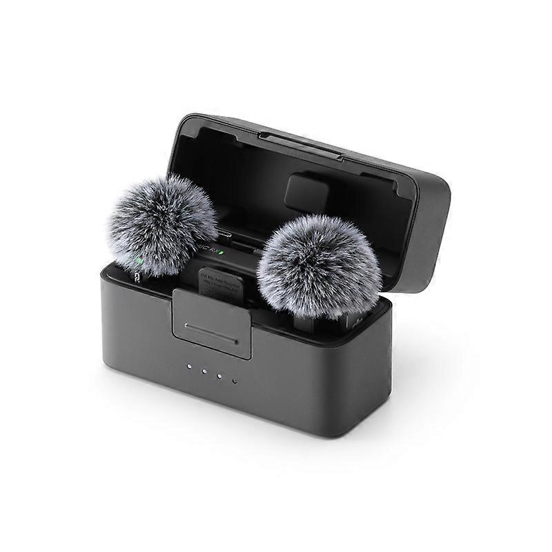 DJI Mic Mini (2 TX + 1 RX + Charging Case), Wireless Lavalier Microphone, Detail-Rich Audio, 48h Use, Noise Cancelling, Automatic Limiting, Bluetooth
