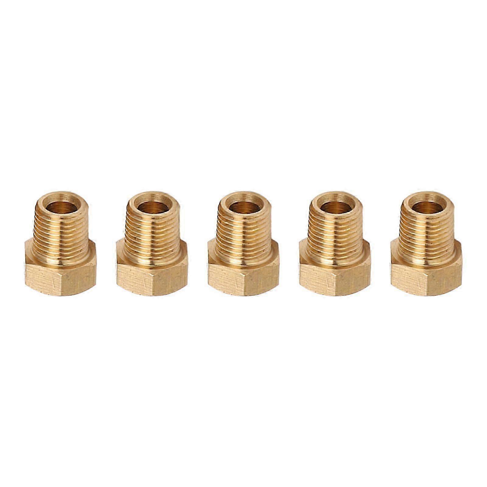 Universal fitting brass hex head plug 1/8 NPT male thread