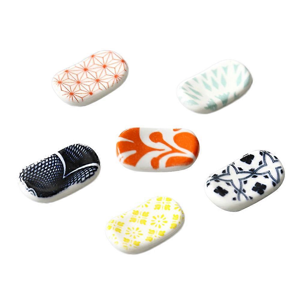 Ceramic Chopstick Holder Spoon Rack for Utensils 12Pcs Set