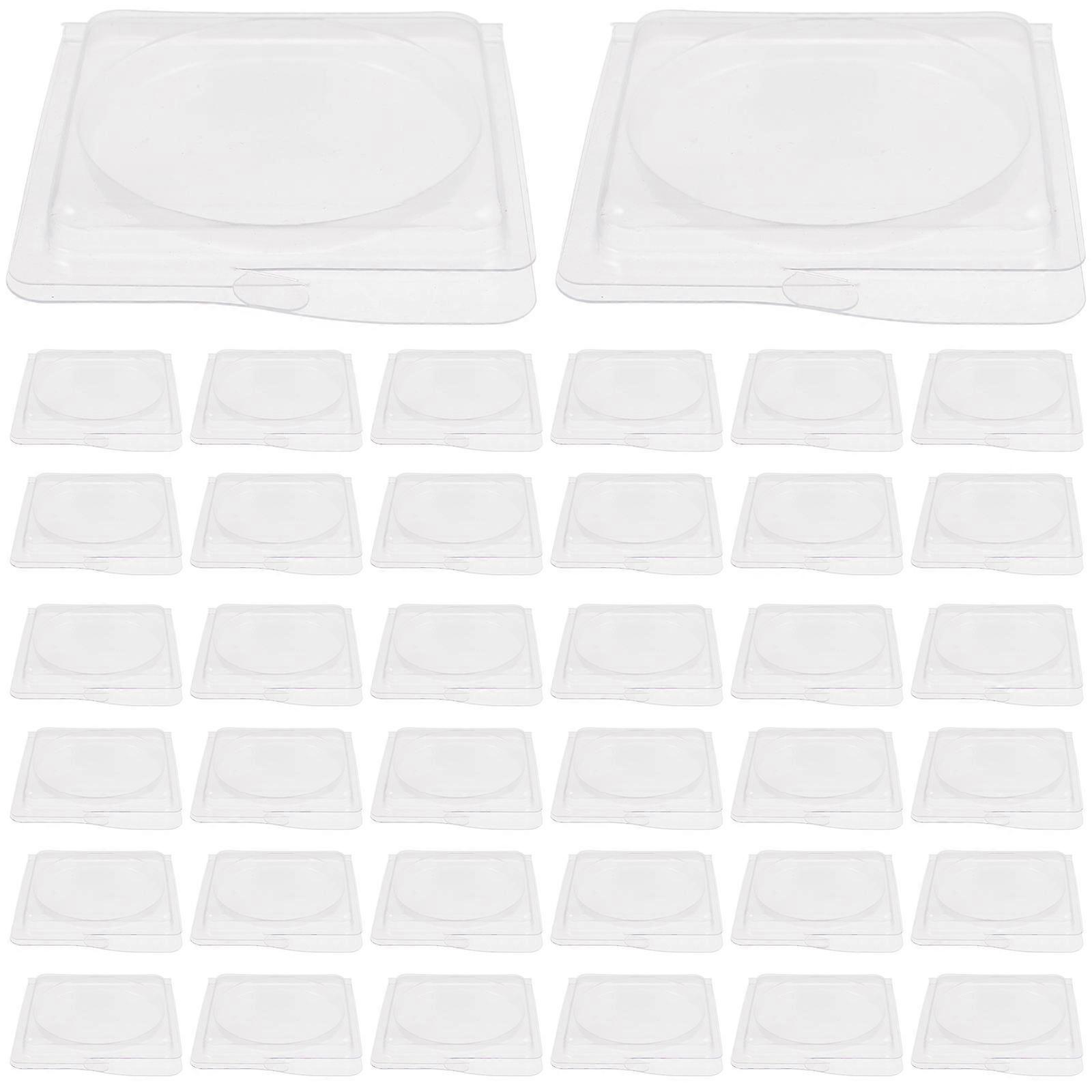 Transparent Plastic Cosmetic Tray Empty Eyeshadow Pan Palette 160Pcs