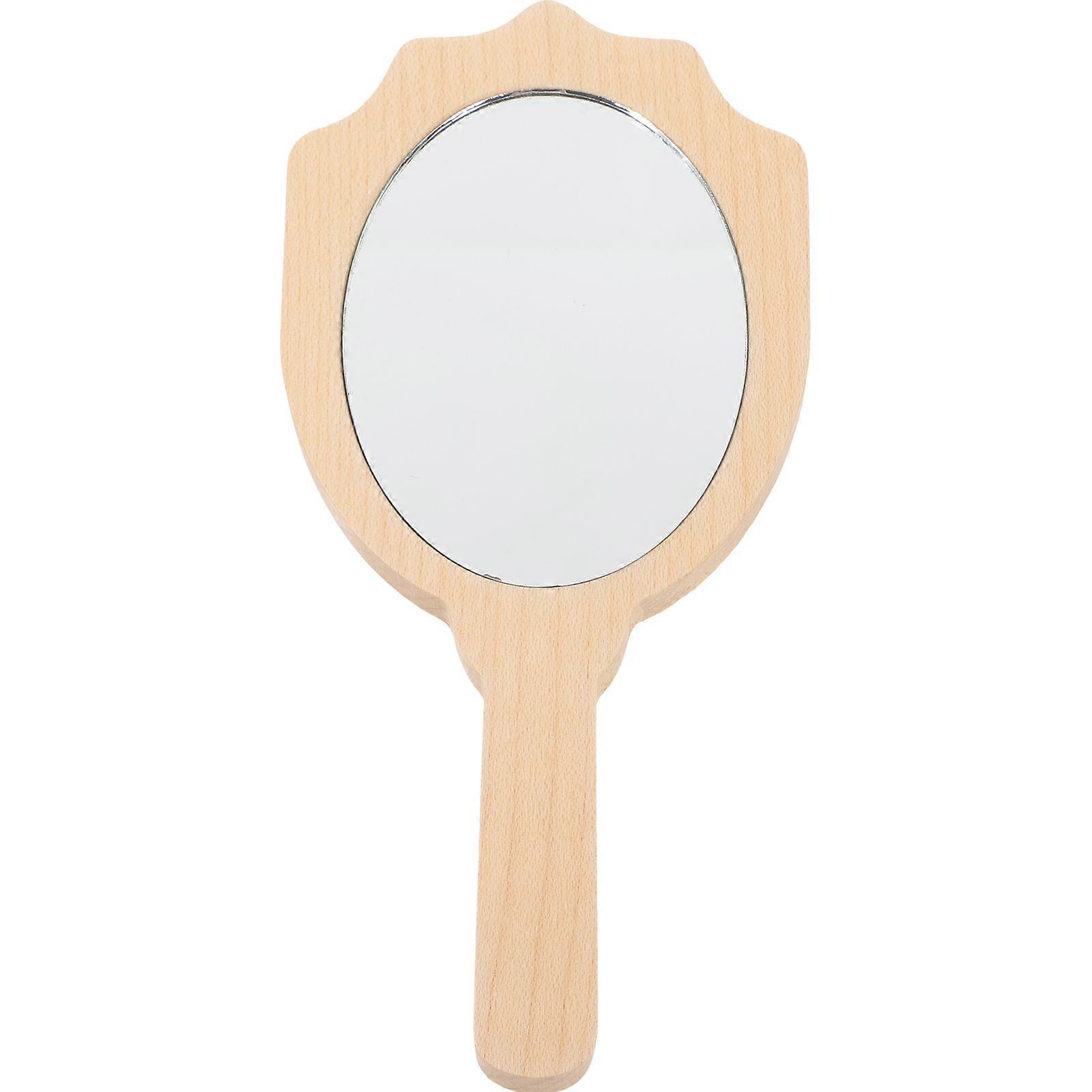 Portable Handheld Makeup Mirror for Home Use 5Pcs Vintage Style Mirror