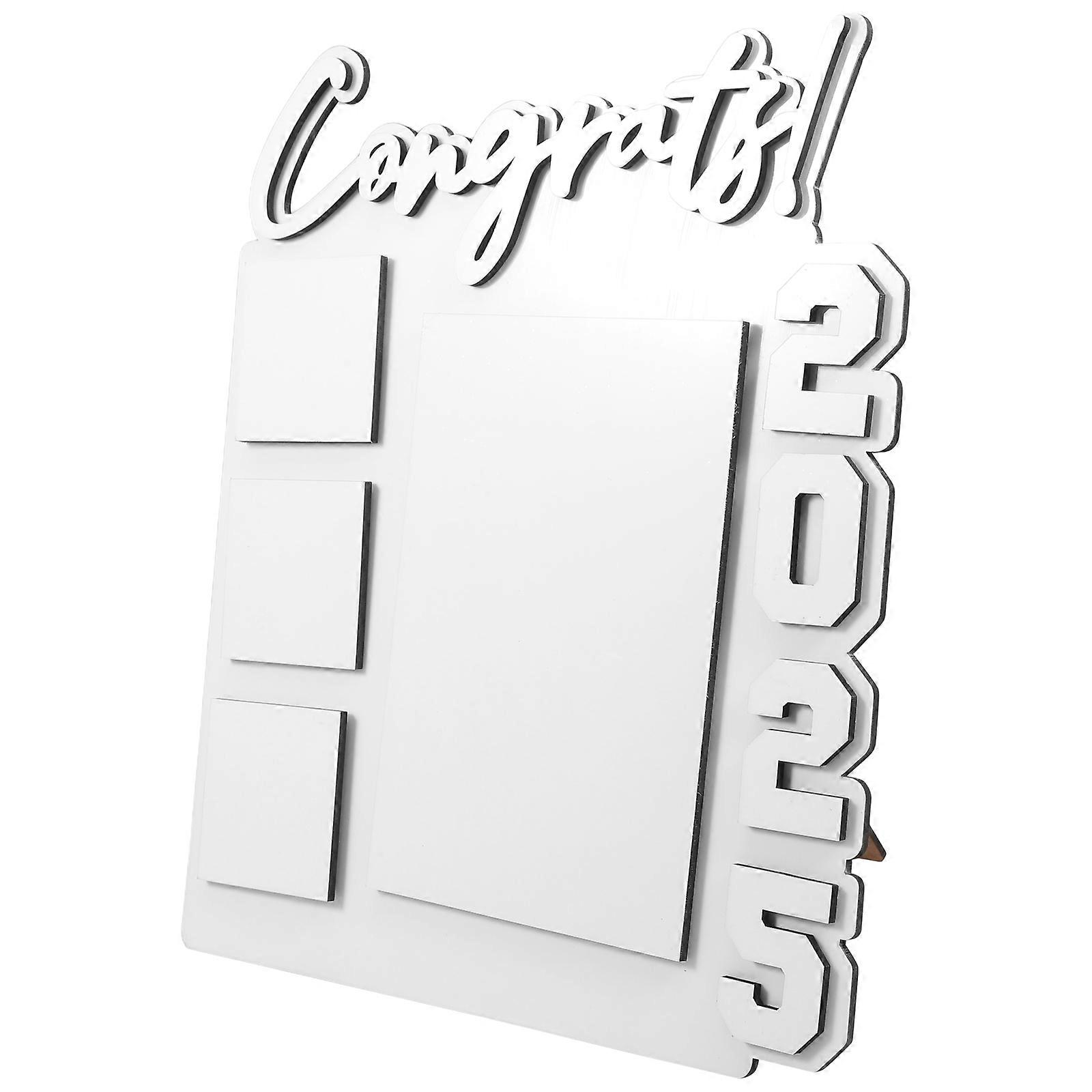 Blank Sublimation Frame Mdf Craft for Graduation Signs 2Pcs Set