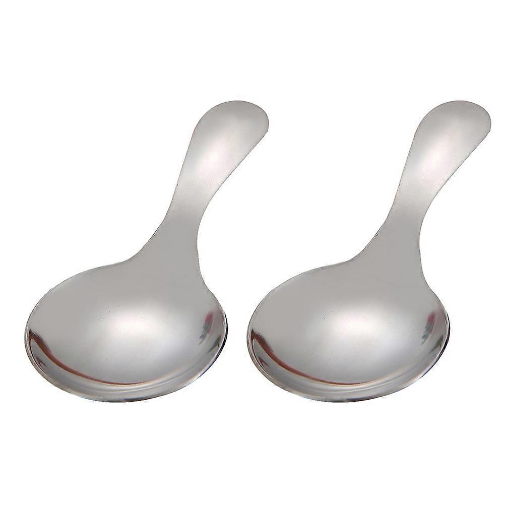 Creative Flatware Dessert Spoon for Home Use Stainless Steel 4Pcs