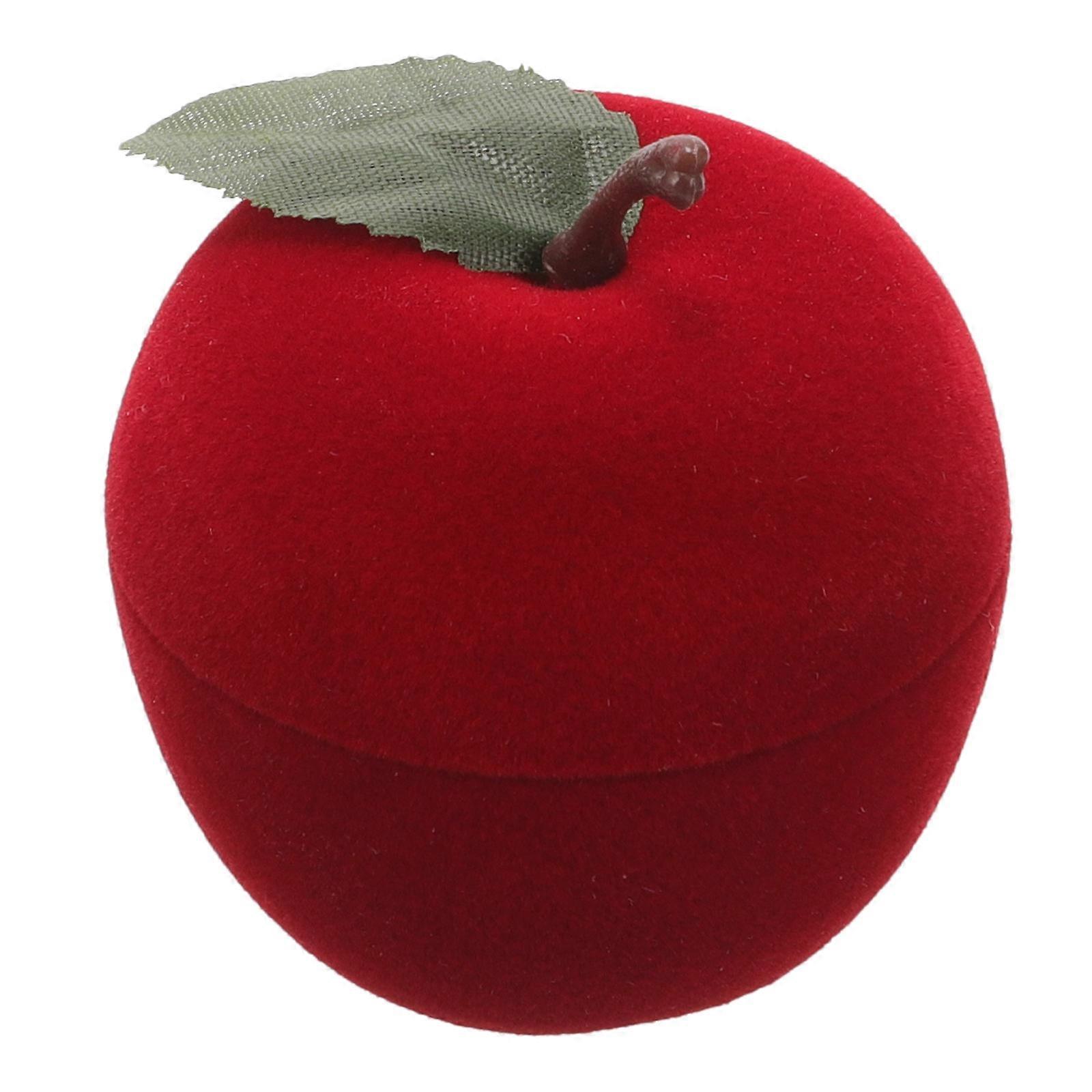 Plastic Ring Box Wedding Ring Boxes for Ceremony Storage 3Pcs Red